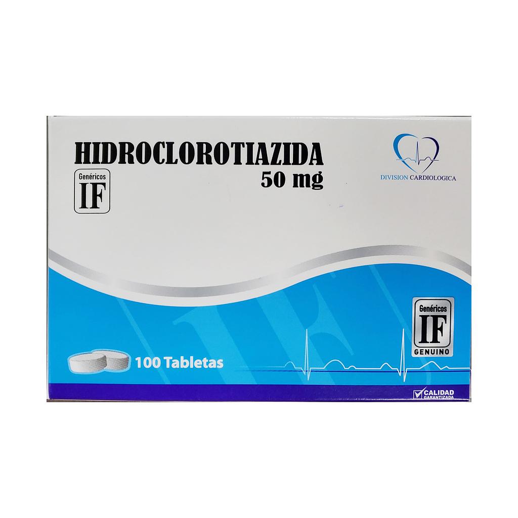 Hidroclorotiazida IF 50mg x 100 Caps
