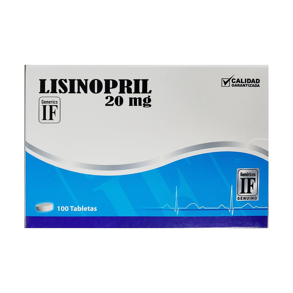 Lisinopril IF 20mg x 100 Caps