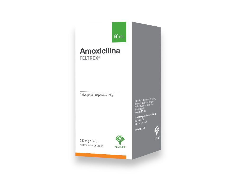 Amoxicilina Feltrex 250mg/5ml Susp x 60ml