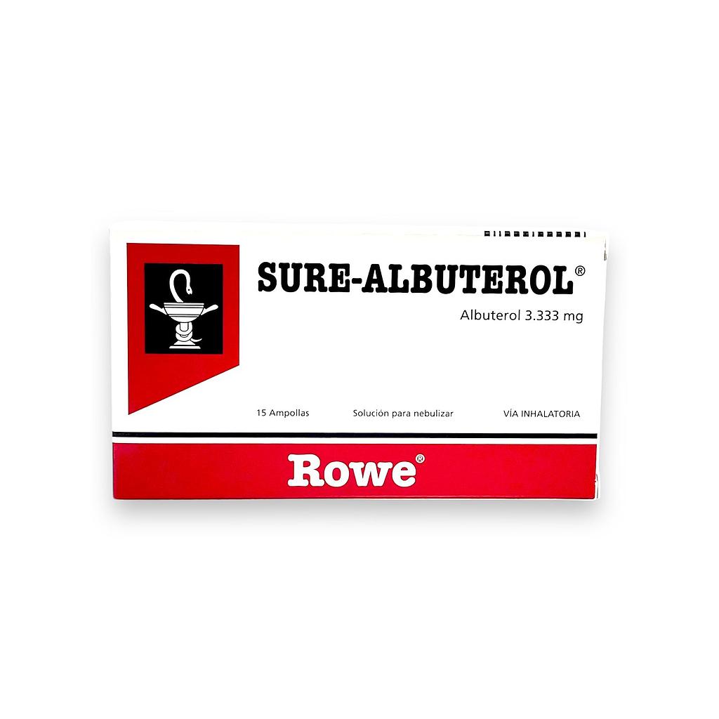 Sure-Albuterol Rowe 3.333mg x 15 Amp