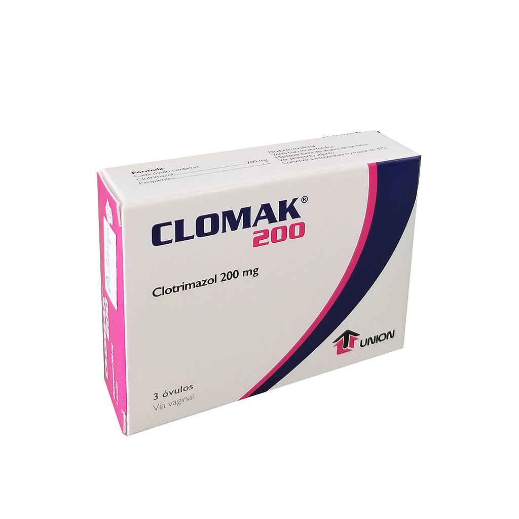 Clomak 200mg x 3 Ovulos