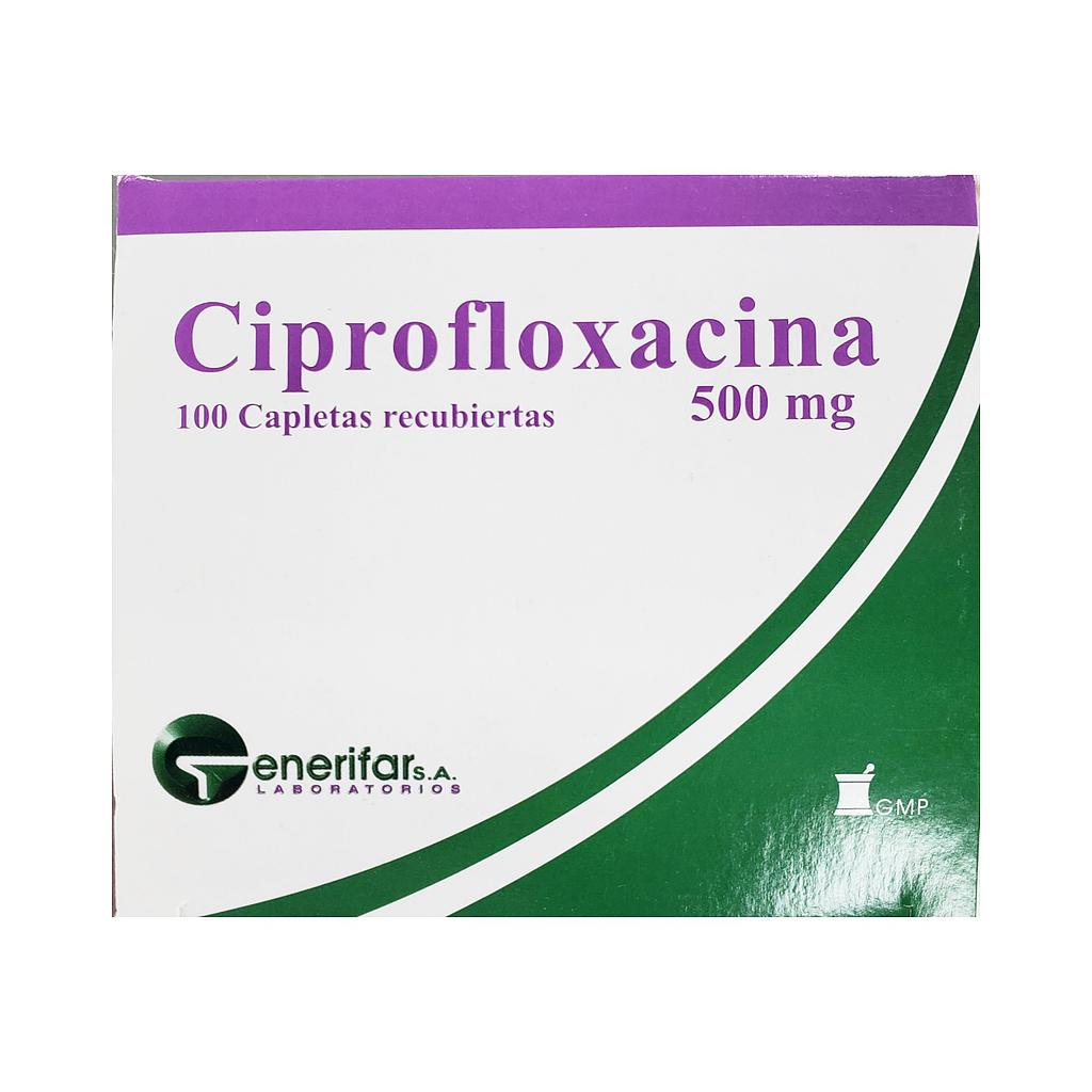 Ciprofloxacina Generifar 500mg x 100 Caps