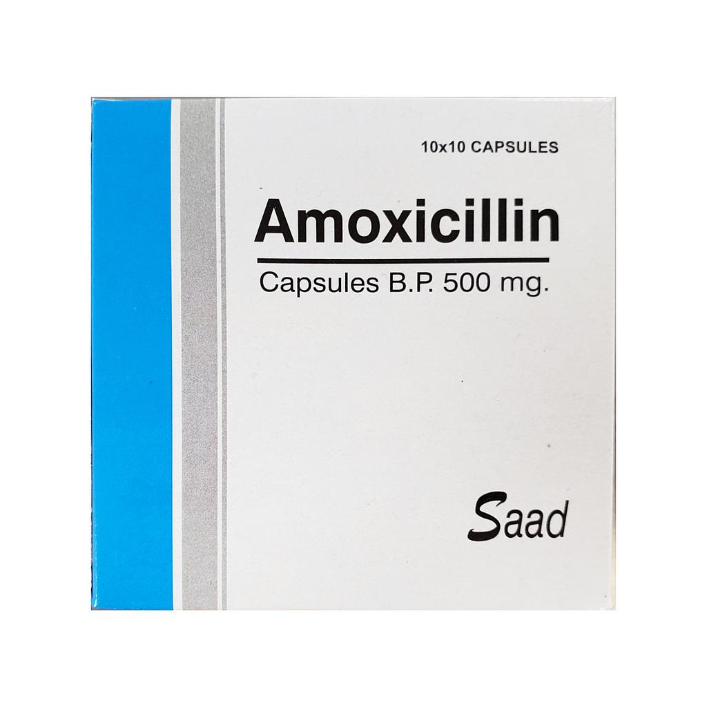 Amoxicilina Saad 500mg x 100 Caps