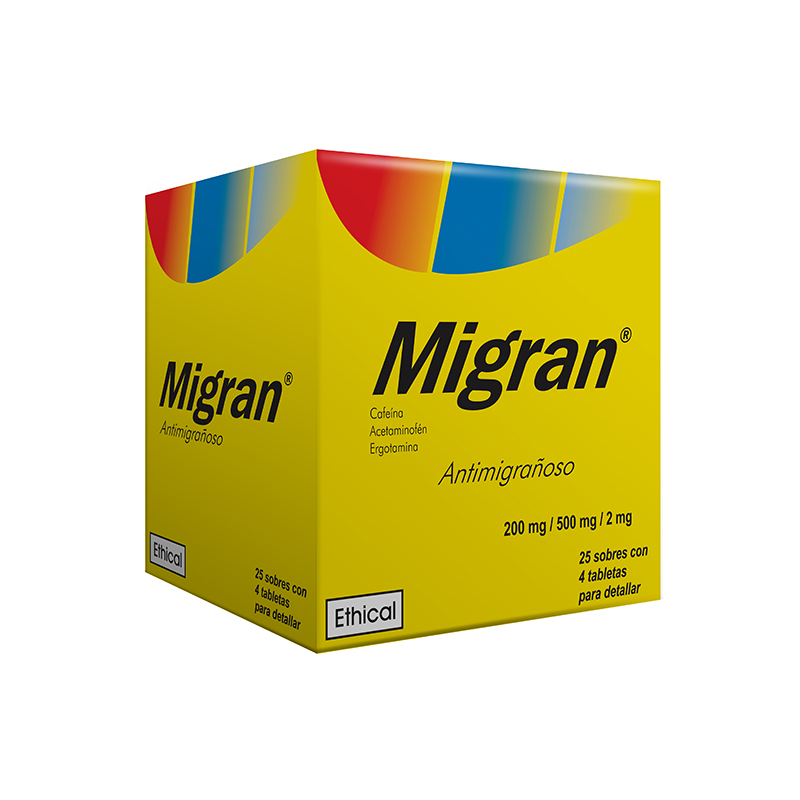 Migran x 25 Sobres x 4 Unds