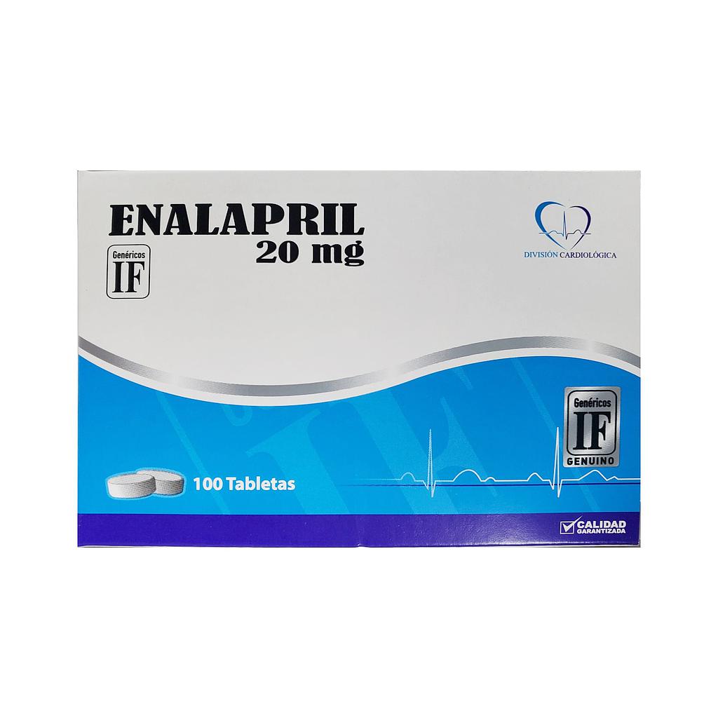 Enalapril IF 20mg x 100 Tabs