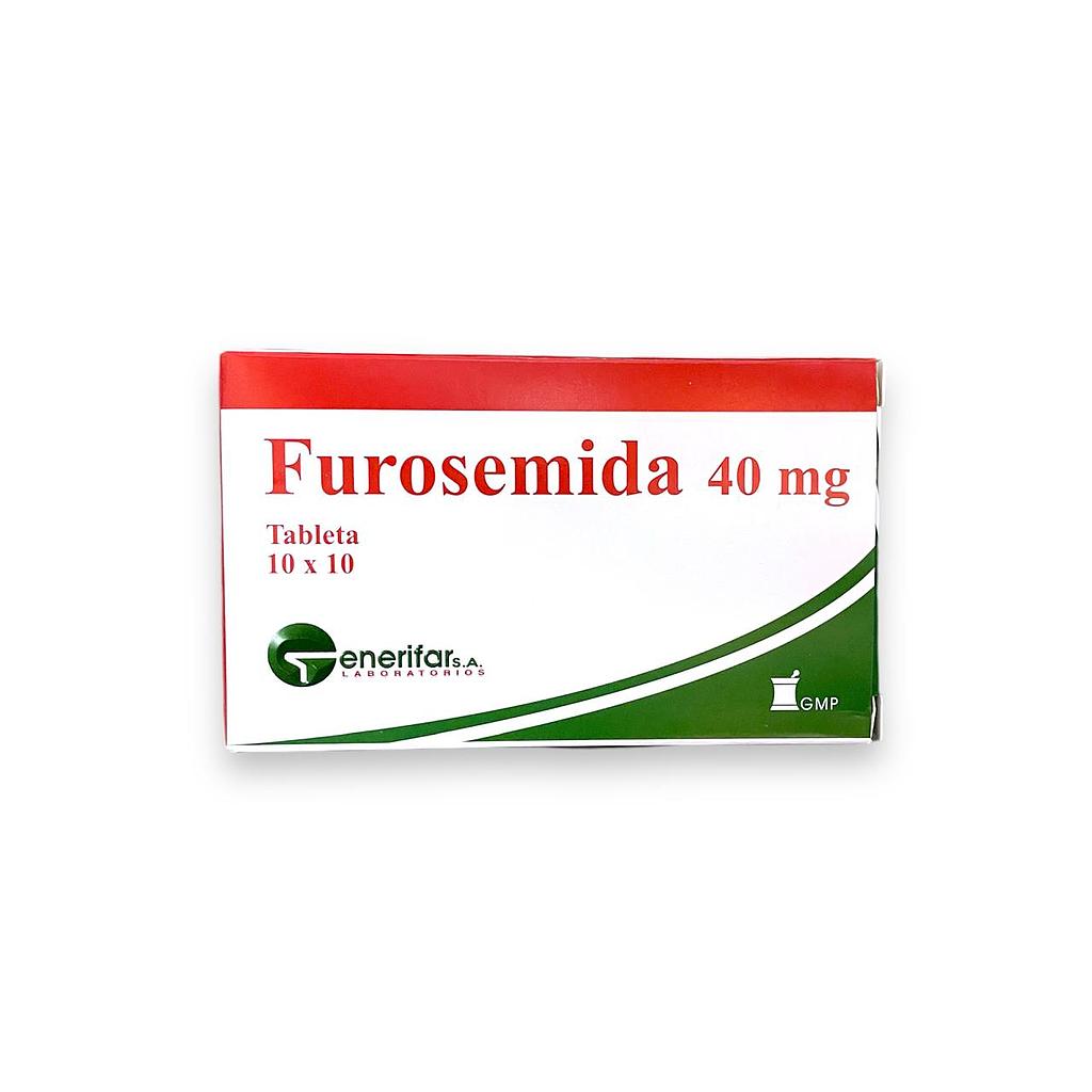 Furosemida Generifar 40mg x 100 Caps
