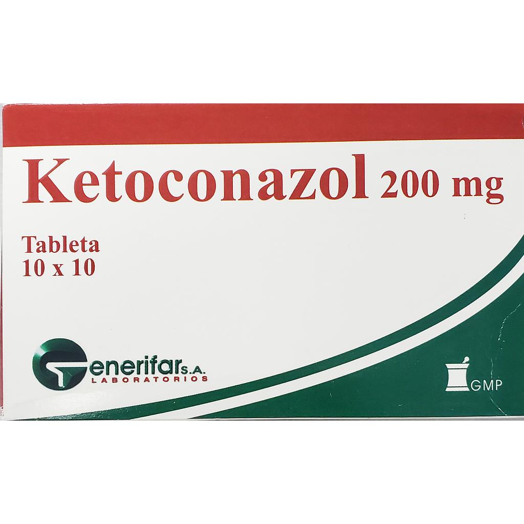 Ketoconazol Generifar 200mg x 100 Caps