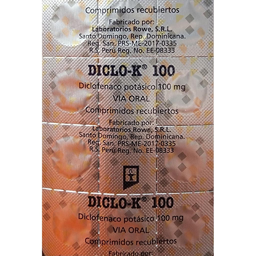 Diclo K 100mg x 1 Blister/10 Caps