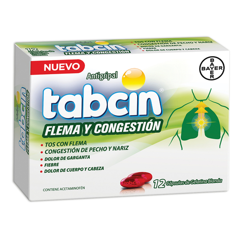 Tabcin Flema y Congestion Bayer x 60 Caps