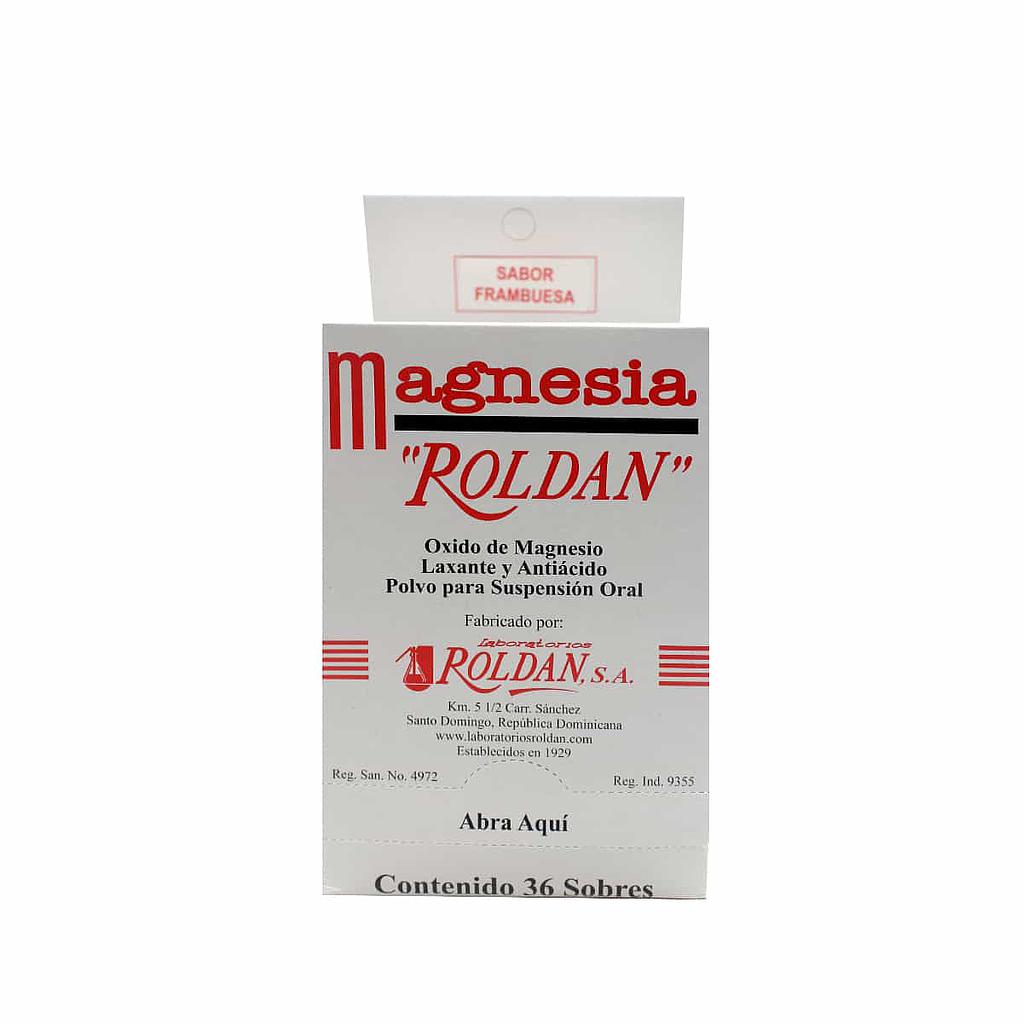 Leche Magnesia Roldan Frambuesa 1/4oz x 36 Sobres